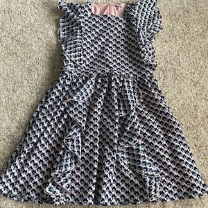 Kids Blue and Pink Ruffled Dress